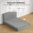 Memory Foam Platform Bed, All-foam Bed Frame with Headboard