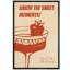 «Savour The Sweet Moments», reproduction d'art sur toile encadrée dans la chambre principale-106766868-106766870