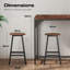 Counter Stool with Metal Frame