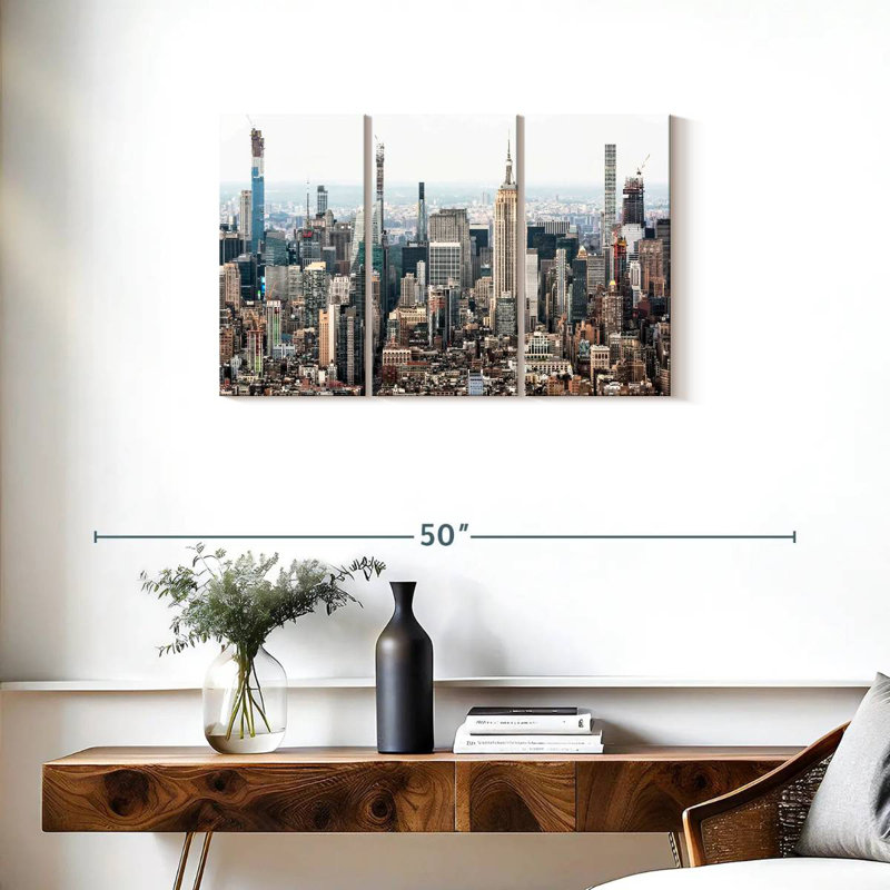 Gratte-ciel Sireci de New York, H 20 po x l 33 po