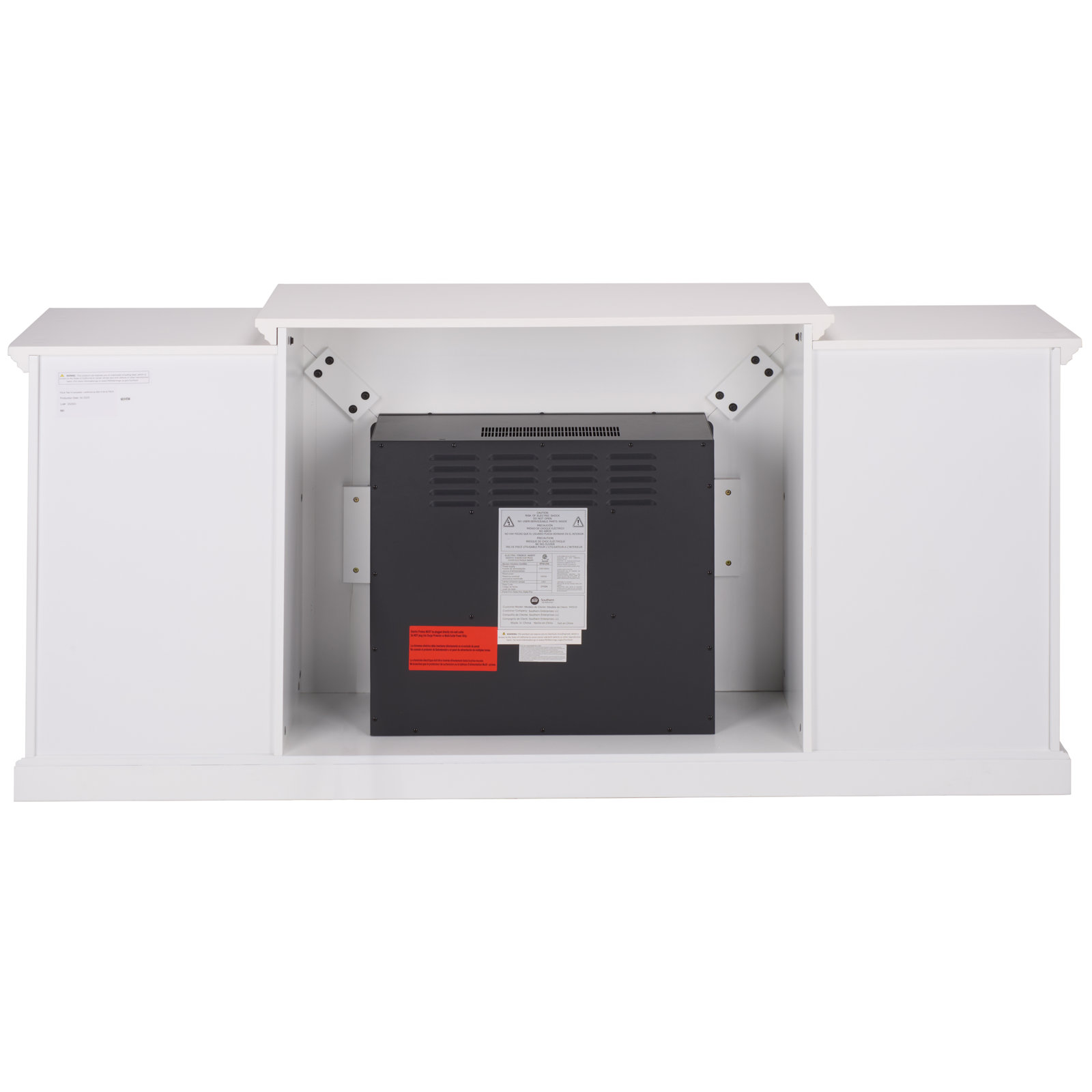 Walton Faux Log Electric Fireplace