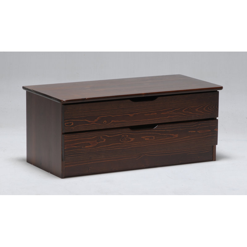 Chemung Solid Wood 97cm W 2 - Drawer Chest of Drawers
