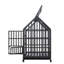 Cage pour chien robuste avec toit et fenêtre sur le toit