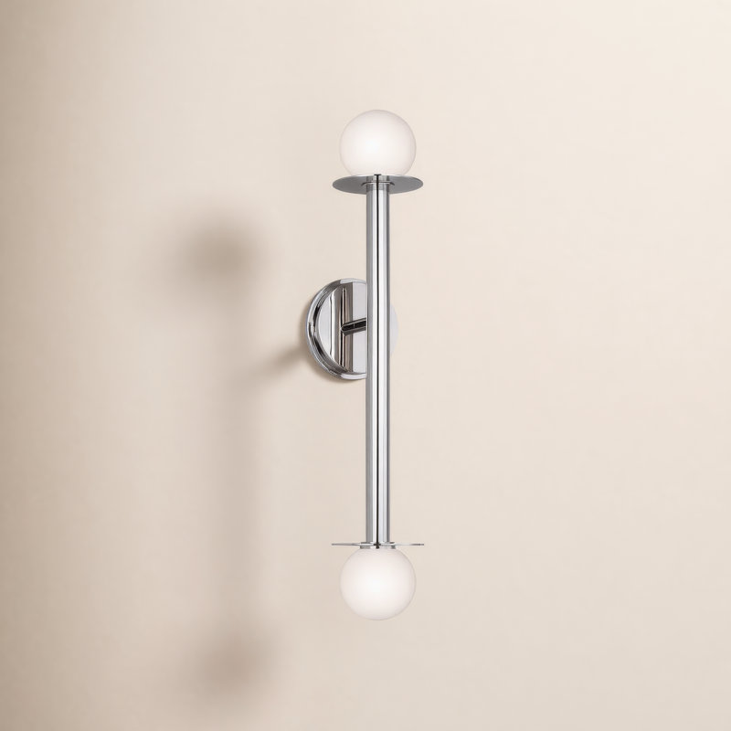 Nodes 2 - Light Dimmable Armed Sconce  by Kelly Wearstler, Polished Nickel