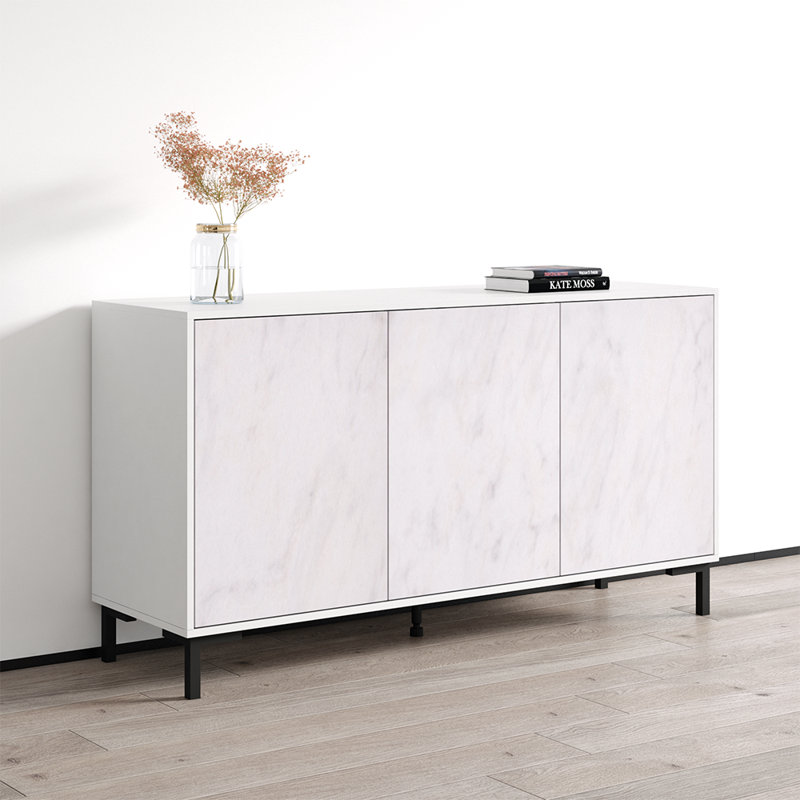 Bradwell 59.1" Sideboard with Matte Finish, White