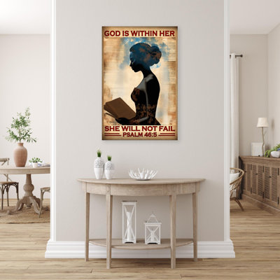 «Woman She Will Not rat on», impression sur toile