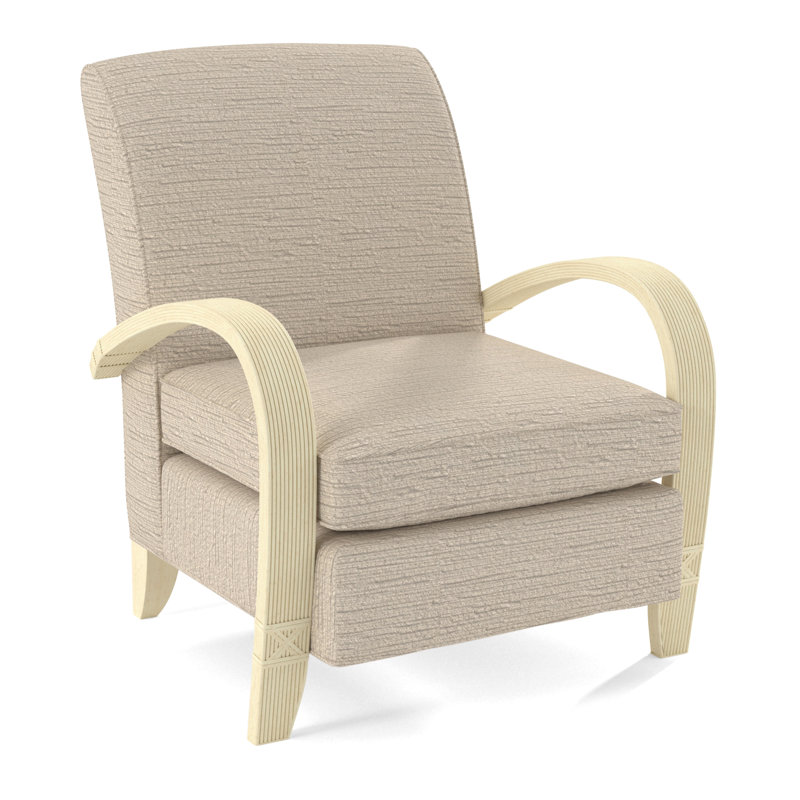 Vero Armchair, Bisque, White Performance Fabric; 0851-94