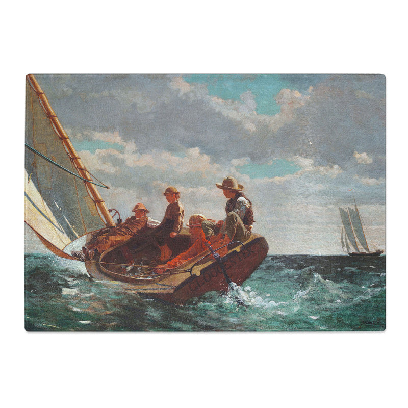 A Fair Wind by Winslow Homer Chopping Board, 0.4cm H x 29cm W x 39cm L