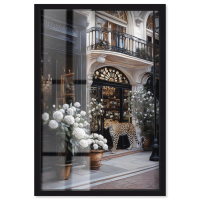 Leopard Jewelry Shops Glam Art Shadowbox Print by Art Remedy