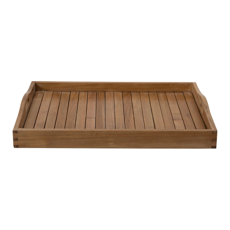 Solid Wood Tray, 2.5" H x 23.5" W x 17.75" D