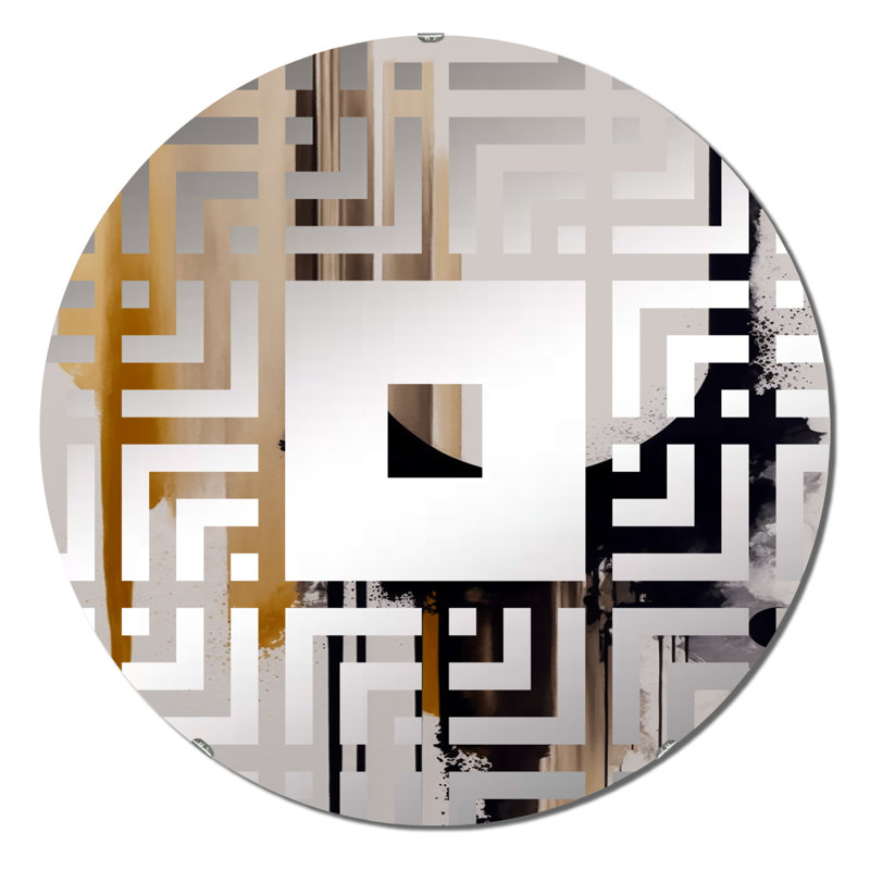 Renick - Miroir mural carré, 23,6 po x 23,6 po