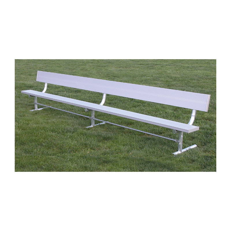 Aluminum Park Bench, 8'