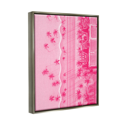 " Pink Aerial Tropical Landscape " by Lil' Rue