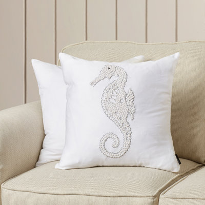 Feather Reversible Throw Pillow