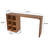 Retro Brown Rectangular Solid Wood Bar Table
