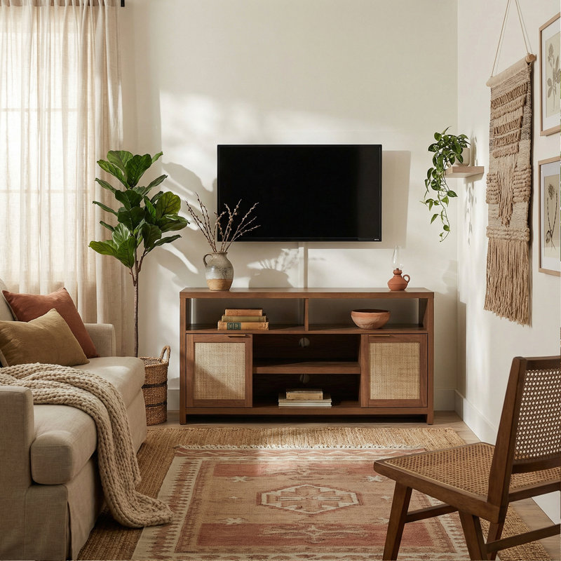 Dearbhaile 59" TV Stand for TVs up to 65", Special Walnut