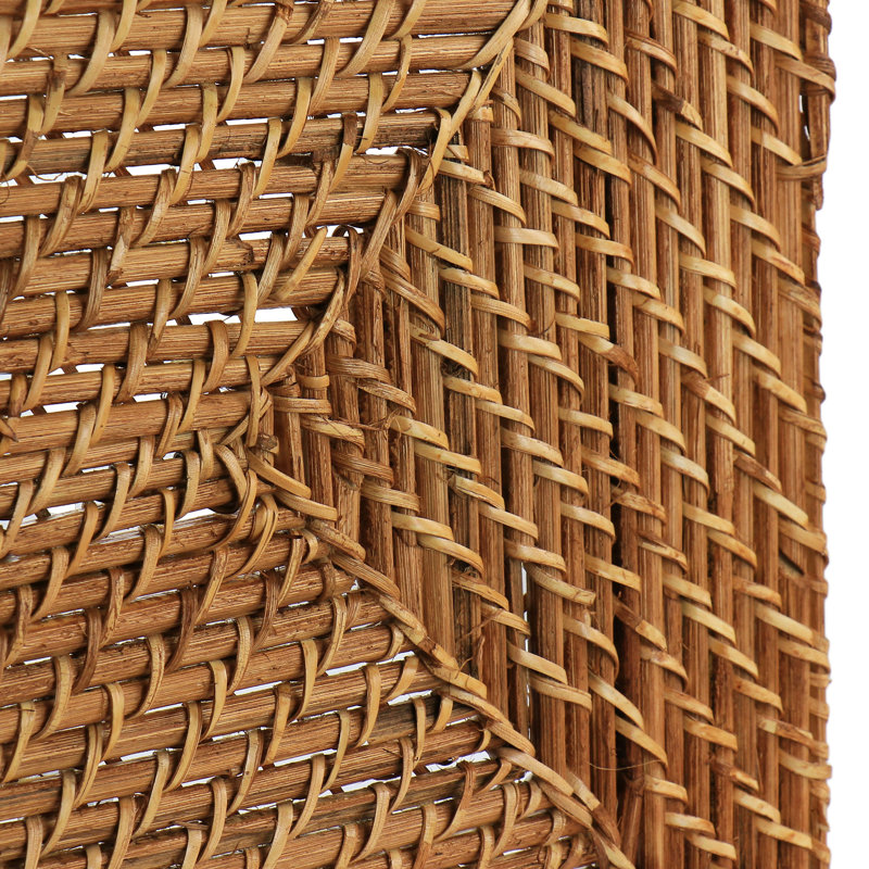 Martha Stewart 16 Inch Rattan Woven Rectangular Placemat In Brown