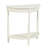 Tinsle Collection Half Moon Console Table with Storage Shelf End Table - Honeynut-104621370