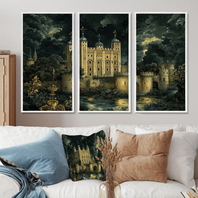 «Vintage Tower City of London - Royaume-Uni», ensemble de reproductions d'art mural
