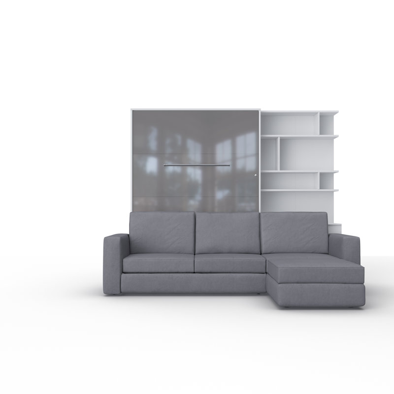 Ayvri Upholstered EU Double - 140 X 200 Cm Bed, White/Grey