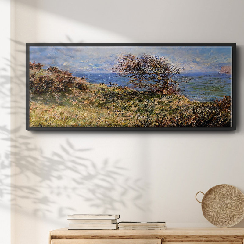 On the Cliff at Fecamp, 1881 - Toile encadrée, H 20 po x l 50 po