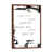 Classic Brown Wood Floater Framed