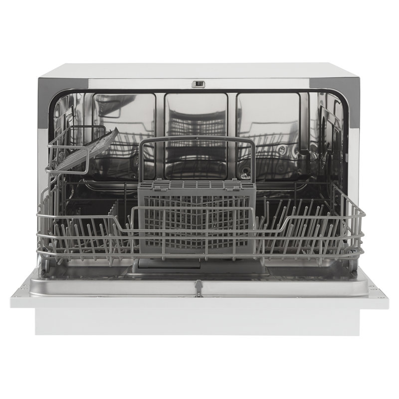 White Stainless Steel Energy Star Countertop Dishwasher