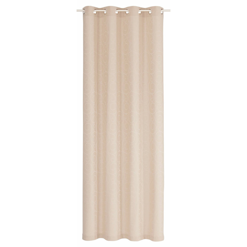 Coursey Room Darkening Curtain Single Panel, Brown, 132cm Width x 245cm Drop
