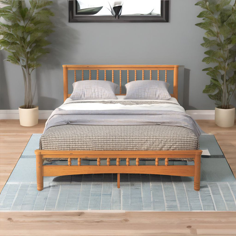Structure de lit en bois grand Orono