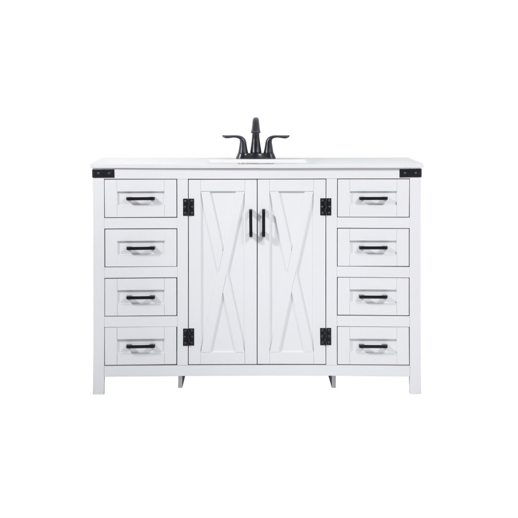Slayton 48'' Single Bathroom Vanity, White