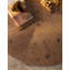 Table basse ronde rétro avec plateau en bois de sapin-114232893