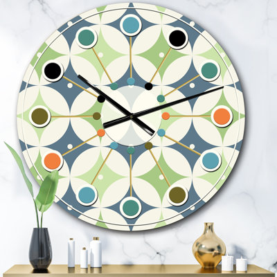 Horloge murale rétro Mid-Century