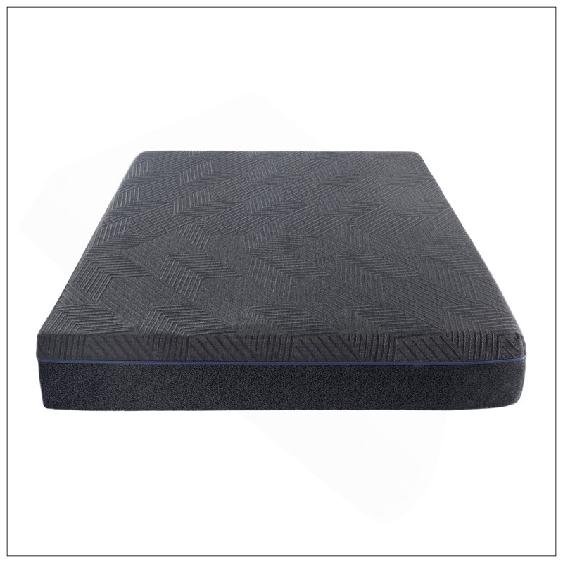 Matelas en mousse viscoélastique infusée de gel de thé vert 11 pouces, gris, matelas dans une boîte, Grand lit