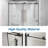 60"x76" Frameless Shower Door With Premium Glass And Easy-cleaning