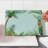 Ambesonne Tropical Tempered Glass Cutting Board Frame Style Palm Trees Multicolor