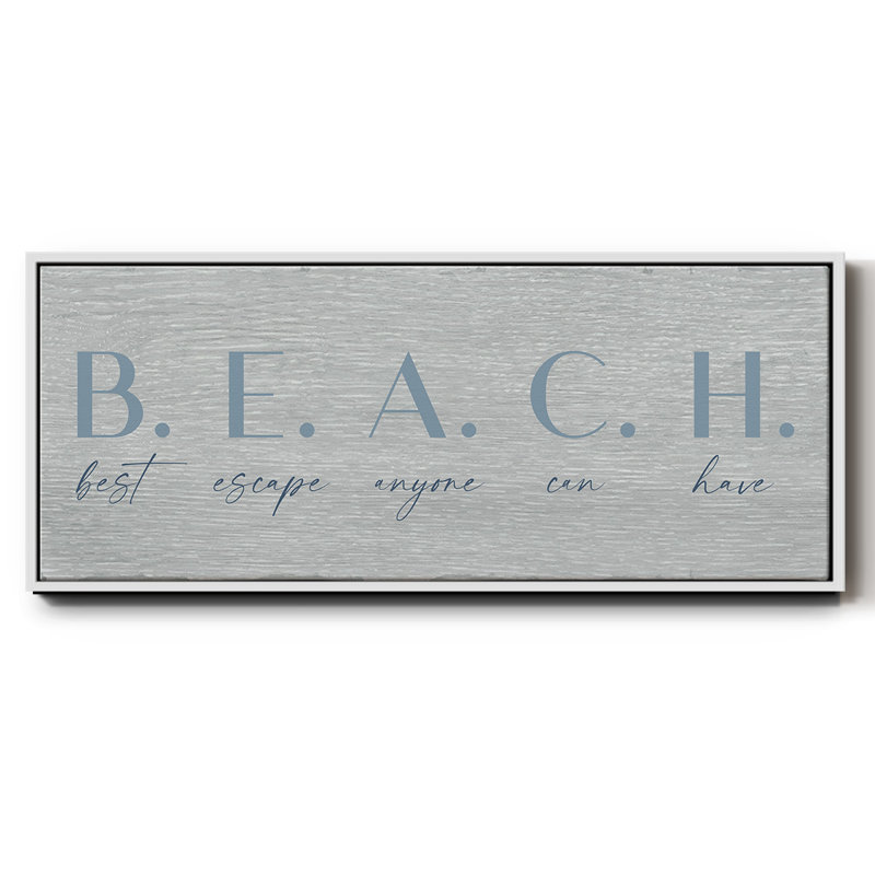 Best Escape- Framed Canvas