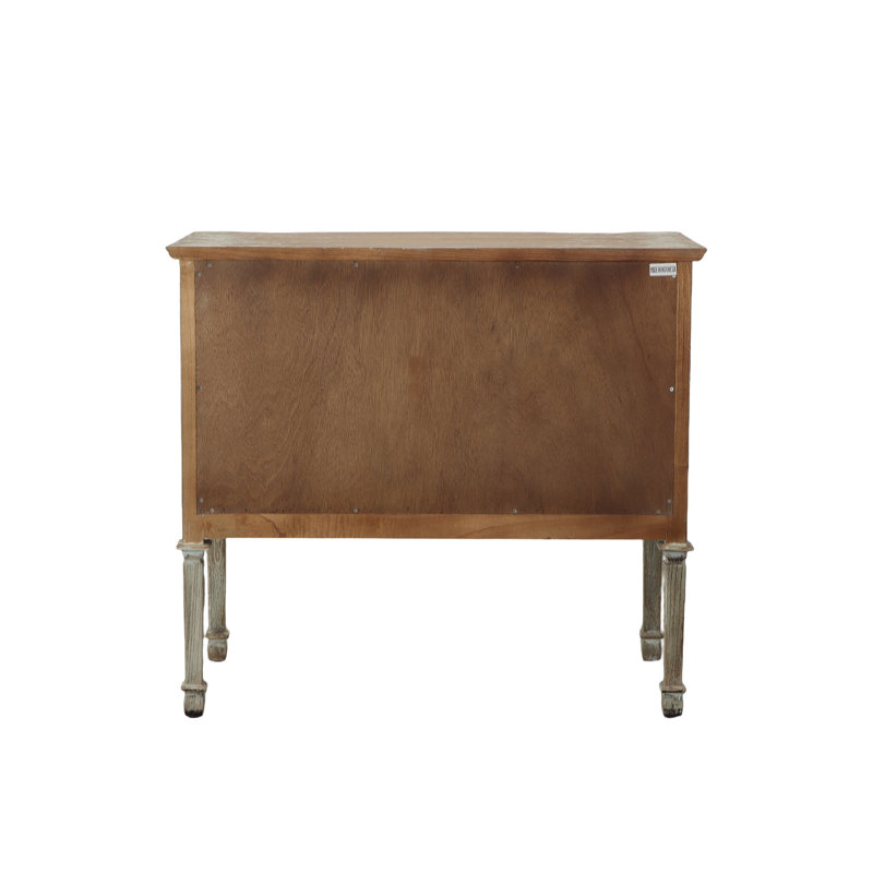 Desserte en bois massif de 36 po Tiburon, Gris