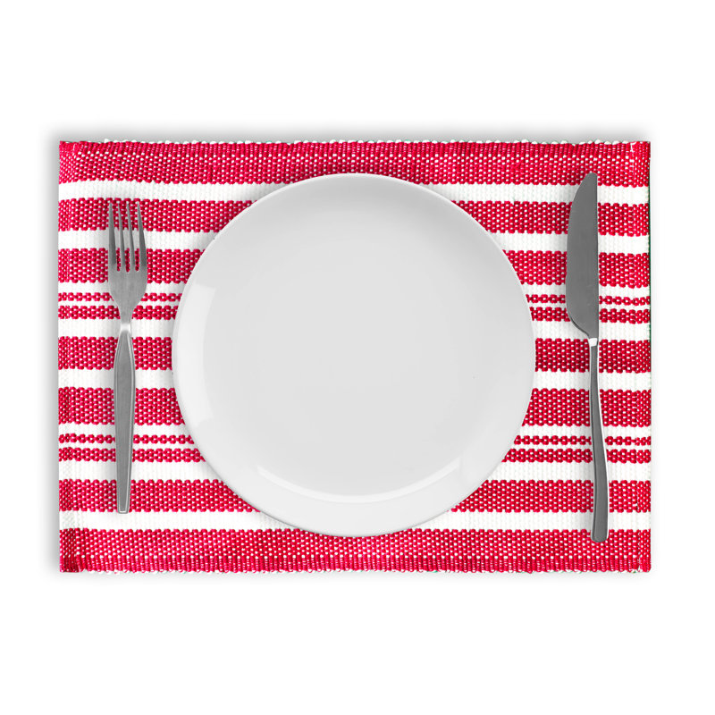 Napperon en coton 6 po Alvaro Broadway, Rouge