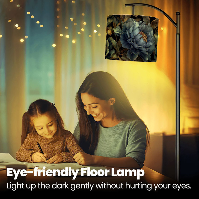 Lampe sur pied avec télécommande Arc