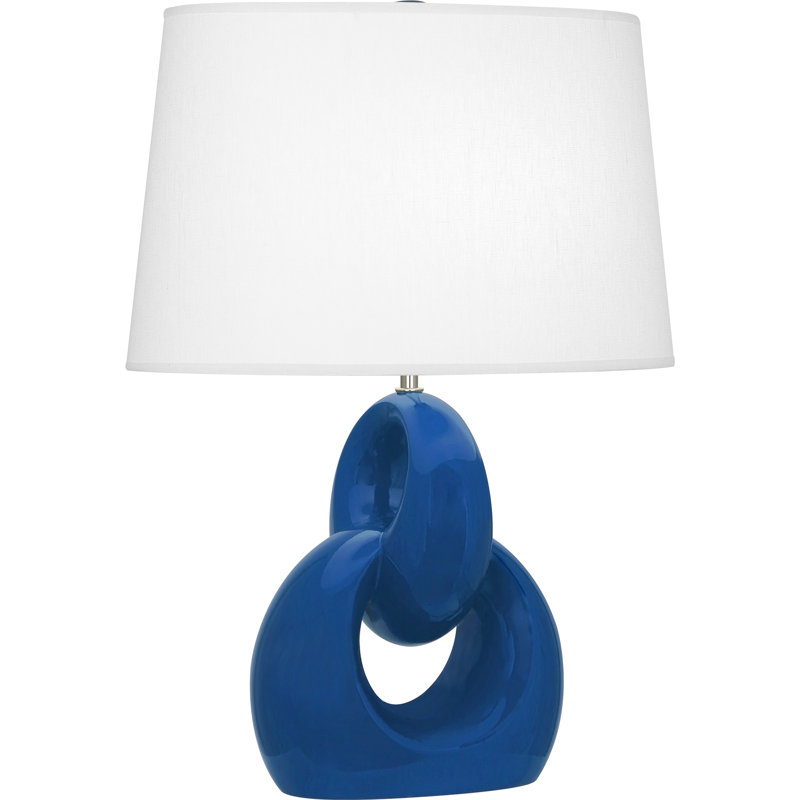 Fusion Table Lamp, Cobalt, 27" H x 19.5" W x 13" D
