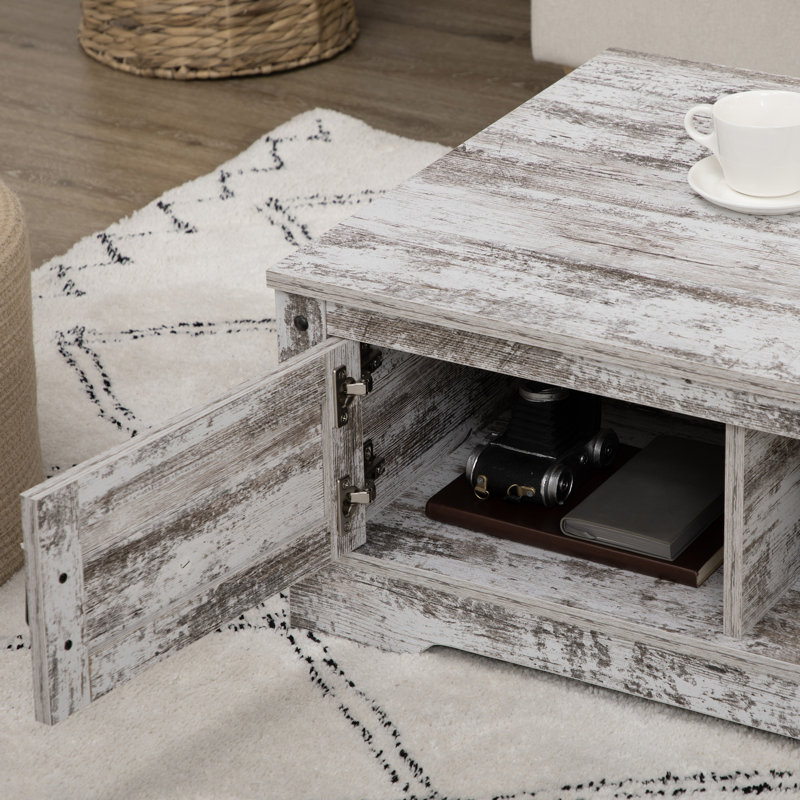 Johntai Coffee Table, Rustic White
