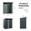 Abri de rangement extérieur en métal 5 pi x 3 pi transparent-121497922