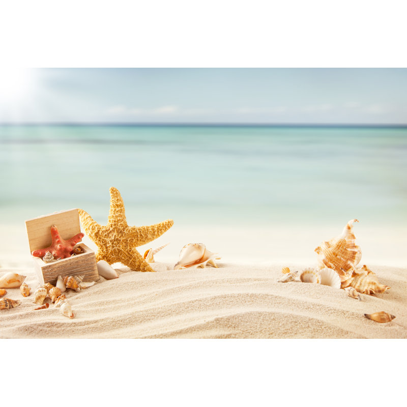 Summer Beach - Wrapped Canvas Print, 81cm H x 122cm W x 3.8cm D
