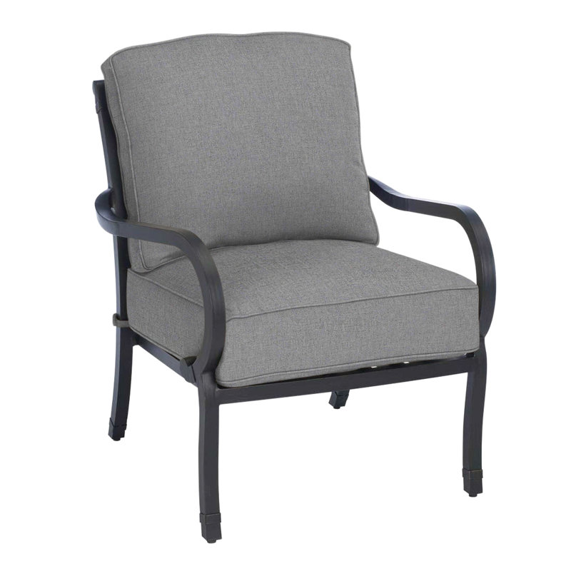Somerset Patio Chair with Cushions, Arbor Chambray, Welt