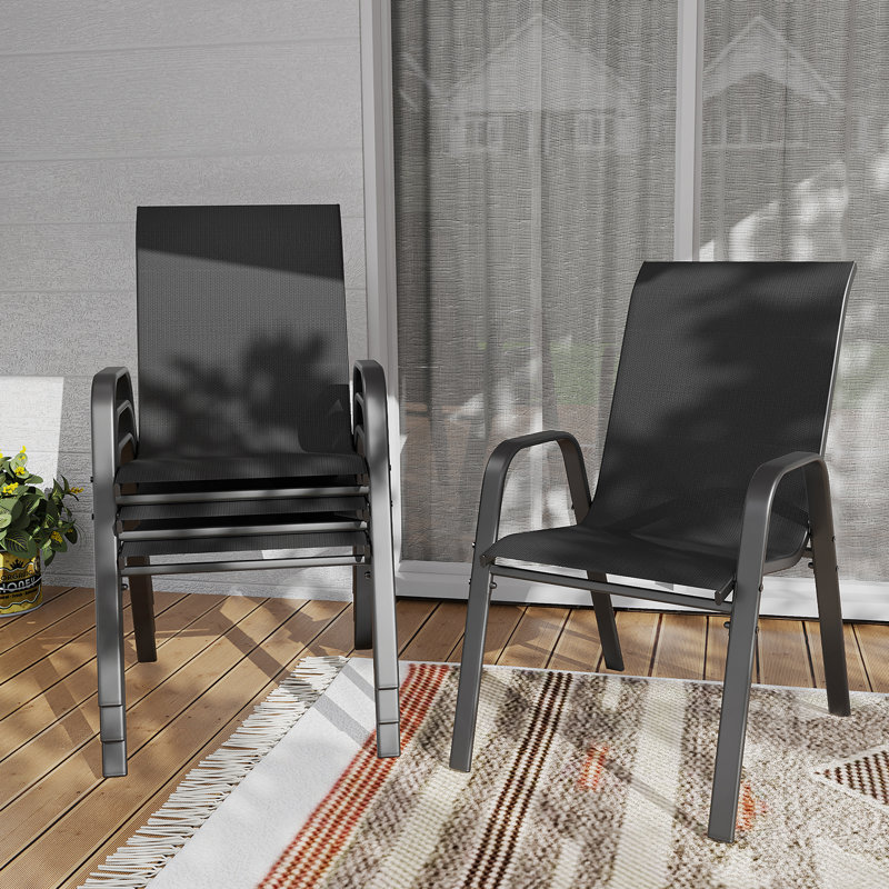 ENSEMBLE DE 4, CHAISE DE PORTE, JARDIN