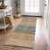Washable Striped Indoor / Outdoor Rug