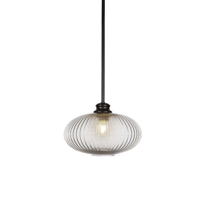 Luminaire suspendu à chaîne Carina, H 8,25 po x l 12 po x P 12 po, Noir mat