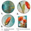«Blossoming Red Poppes On Teal Sky», reproduction sur toile-1186967484-1186967485