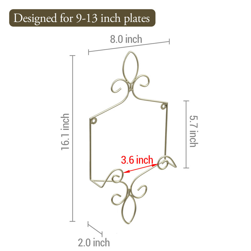 Wall Mounted Plate Display Holder Floating Shelf