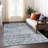 Machine Washable Indoor/Outdoor Claudian ACN1638 Blue Rug-104240166